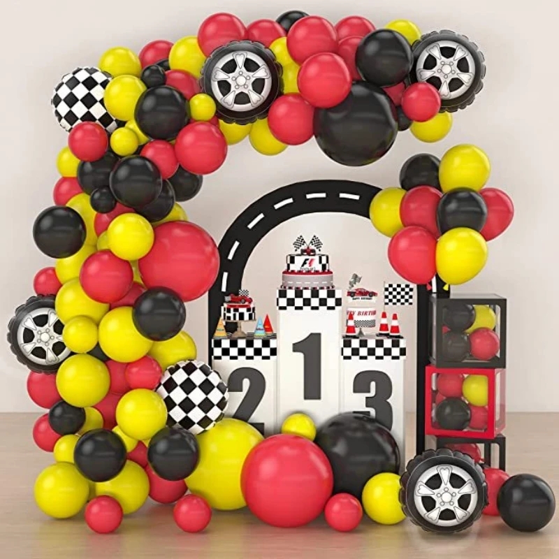 Event Supplies - 111pcs Racing Themed Latex Balloon Arch