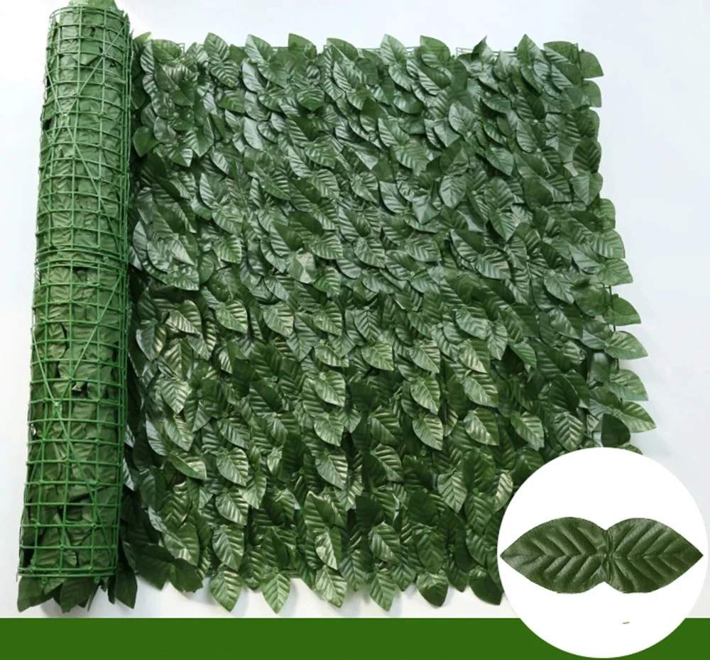 Flower Wall Panel - Artificial Ivy Hedge Green Leaf Fence