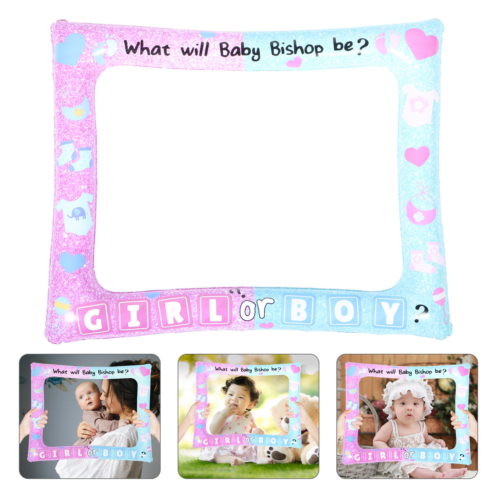Photo Booth Frame - Shower Inflatable Photo Frame Lightweight Portable