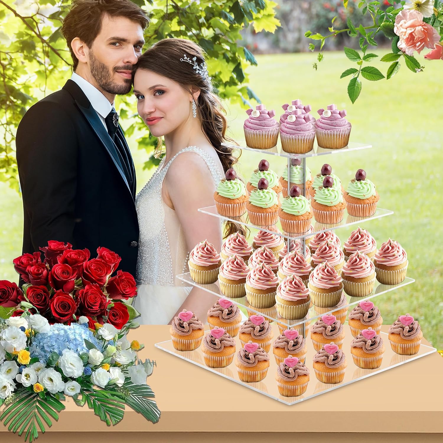 Homiva Store YestBuy 4 Tier Ac - огляд і ціна Cupcake Stand Tier