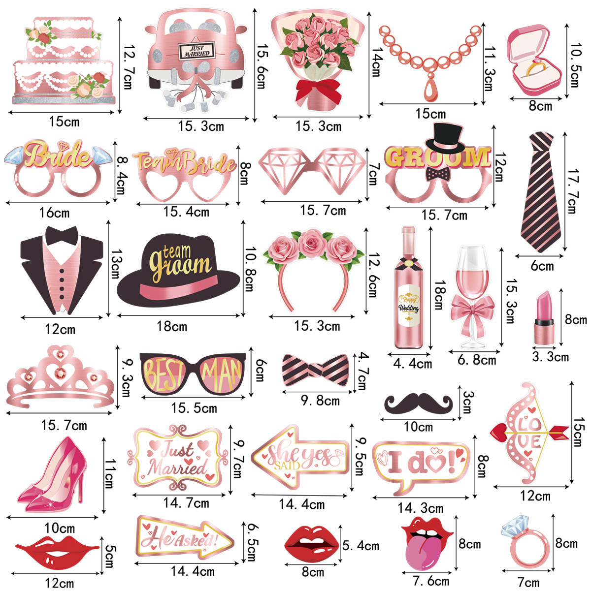 Wedding Funny Photo Booth Prop - огляд і ціна Photo Booth Frame