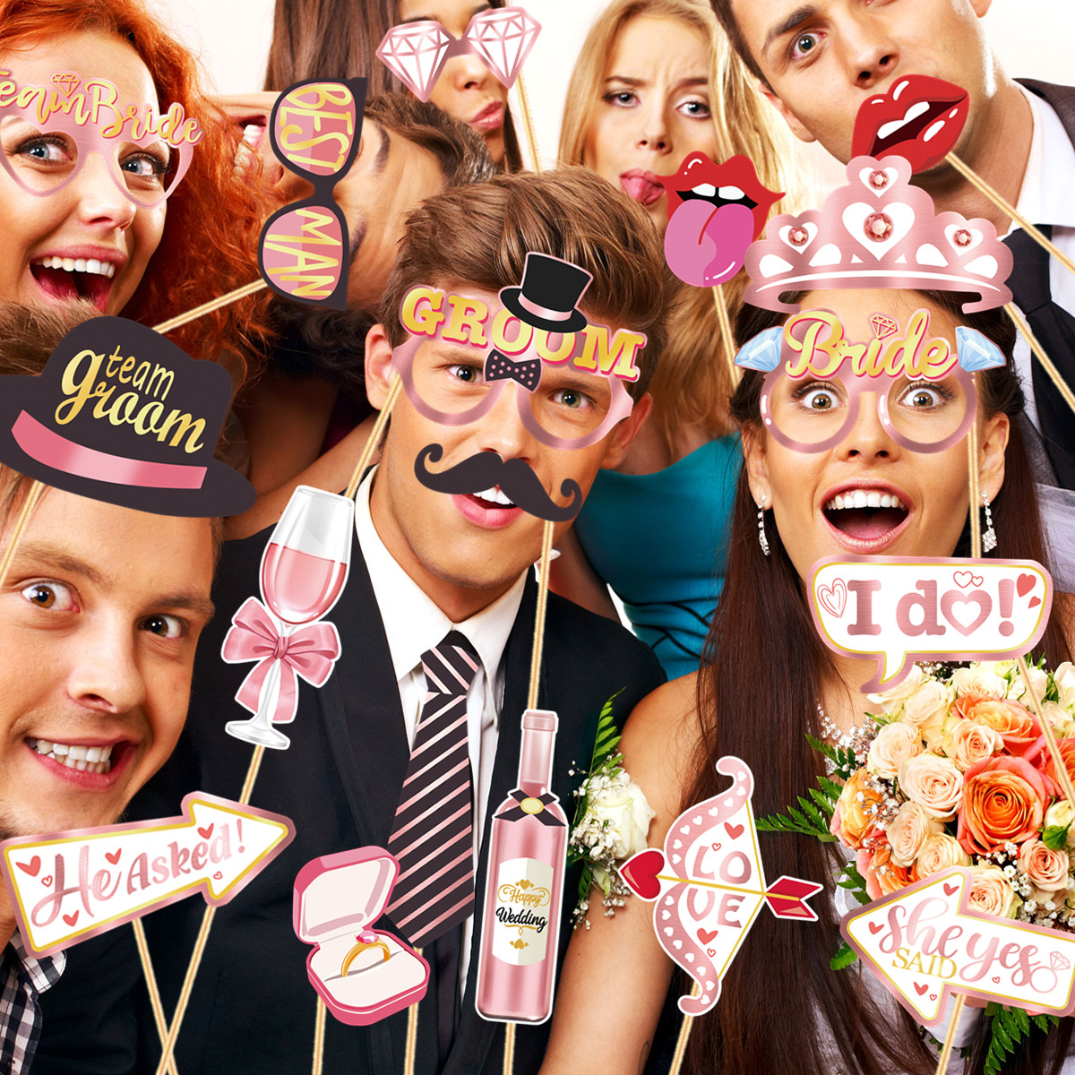 Wedding Funny Photo Booth Prop - огляд і ціна Photo Booth Frame