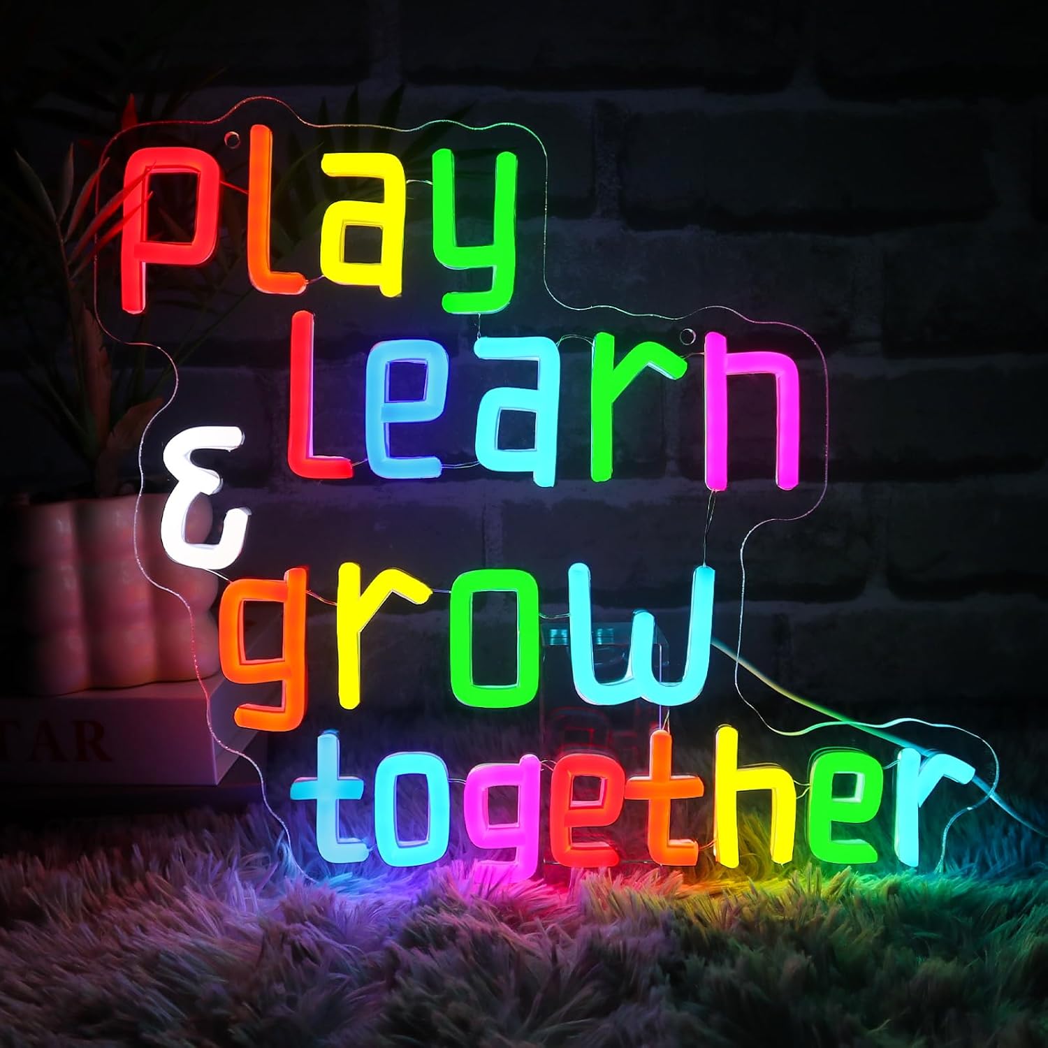 Play Learn Grow Together Neon  - огляд і ціна Neon Sign Party