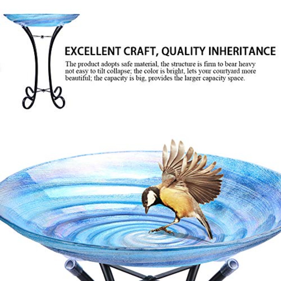MUMTOP Outdoor Glass Birdbath  - огляд і ціна Event Support