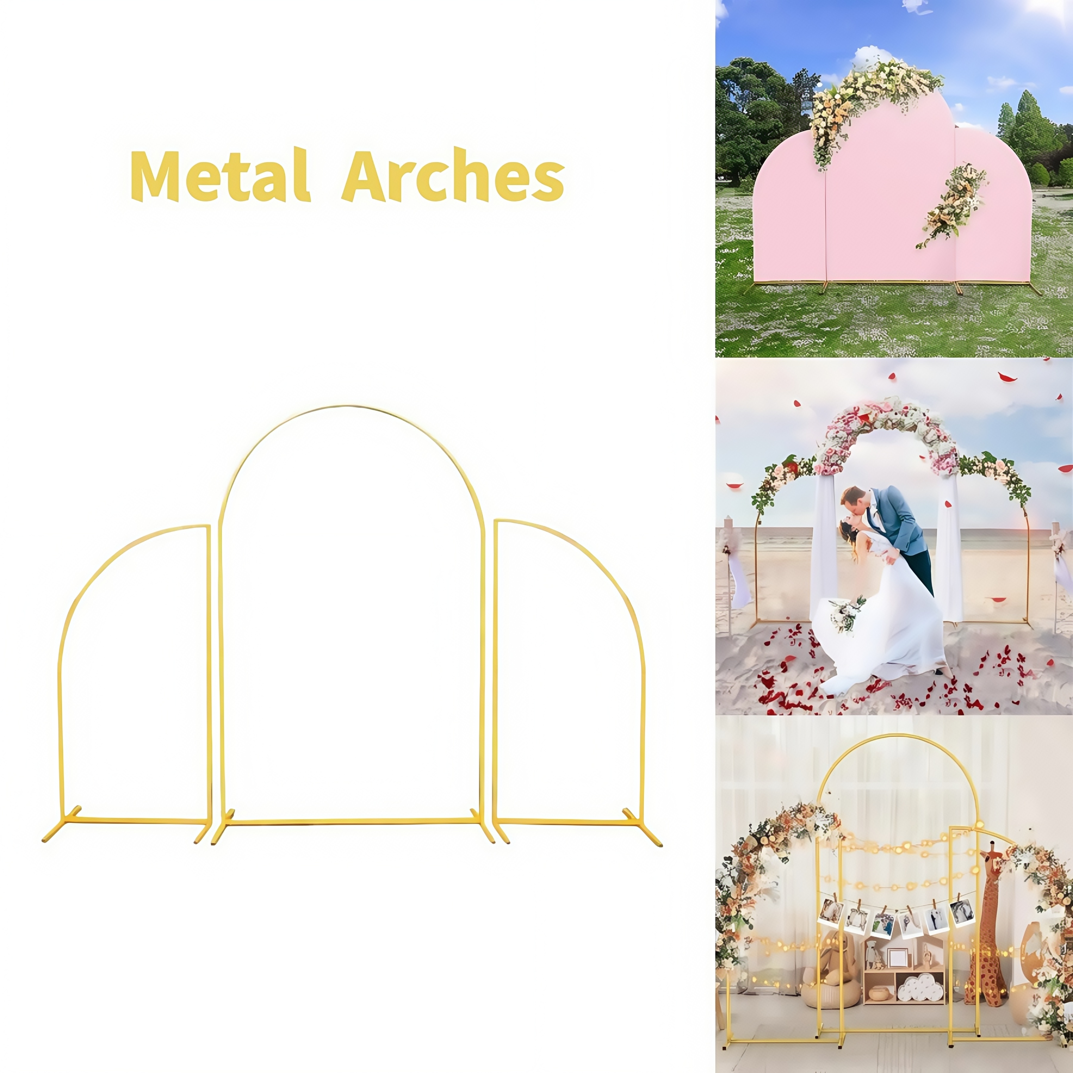 Crown Metal Arch Stand,3pcs Se - огляд і ціна Balloon Arch Kit