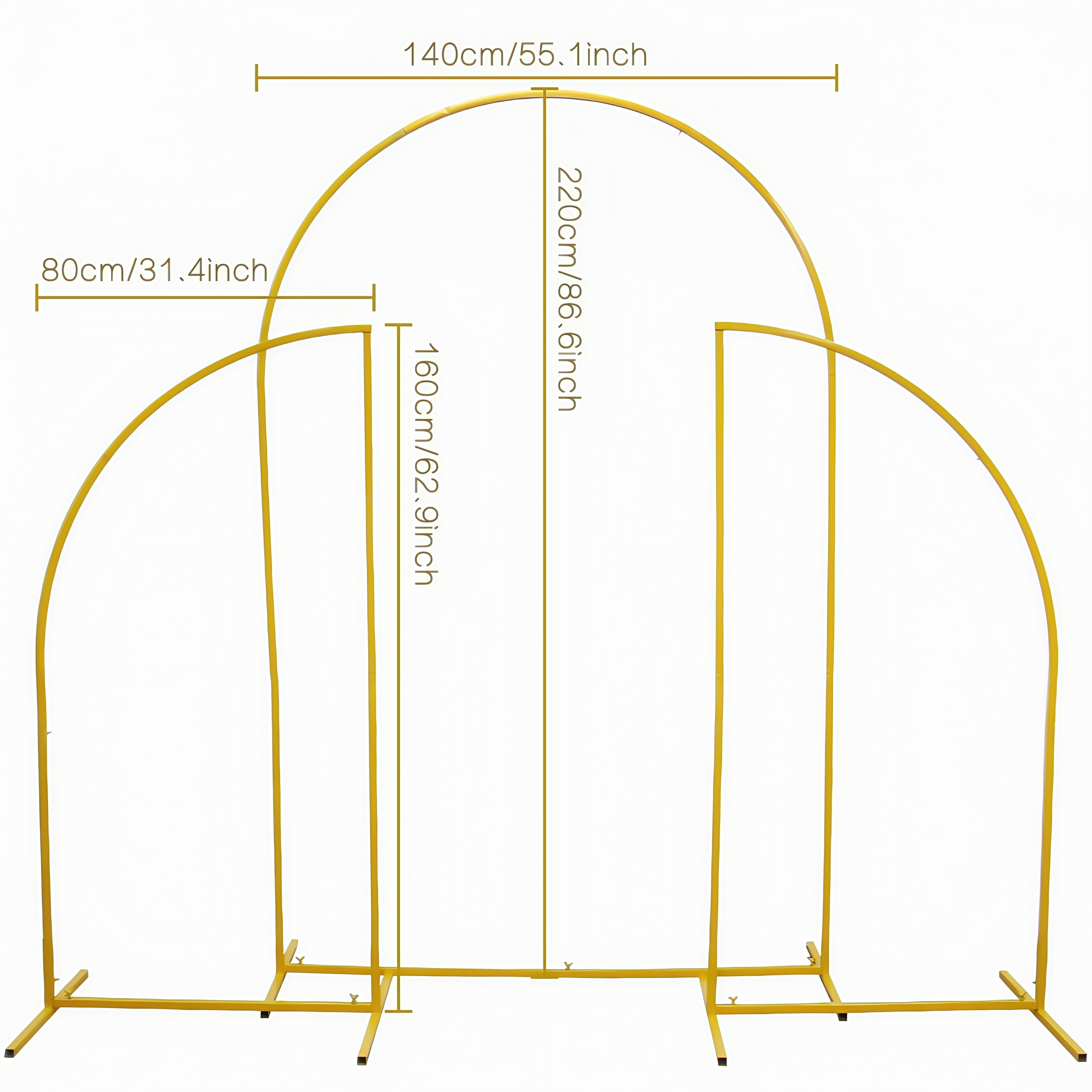 Crown Metal Arch Stand,3pcs Se - огляд і ціна Balloon Arch Kit
