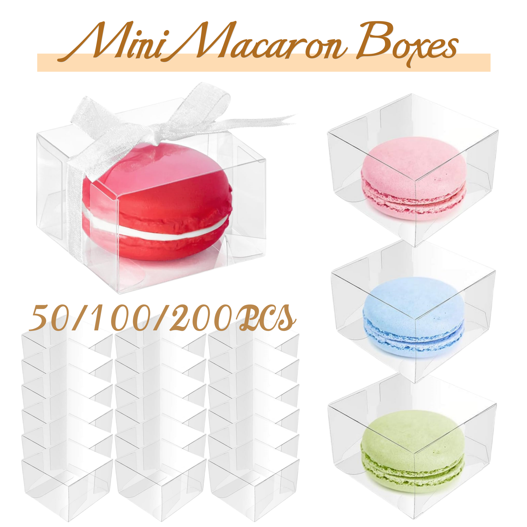 50-200Pcs Mini Macaron Boxes C - огляд і ціна Event Party Box
