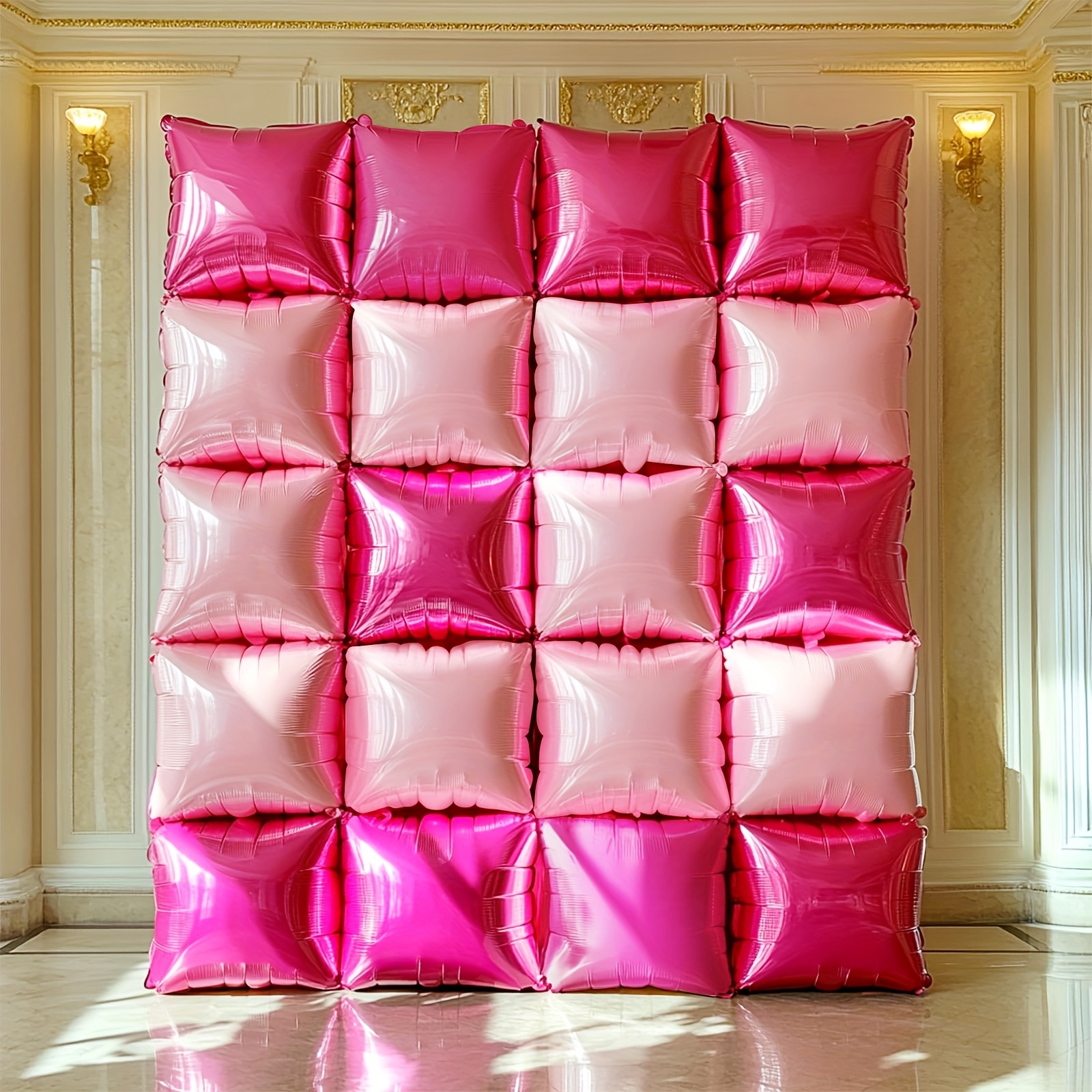 25pcs Magenta Pink Square Foil - огляд і ціна Balloon Arch Kit
