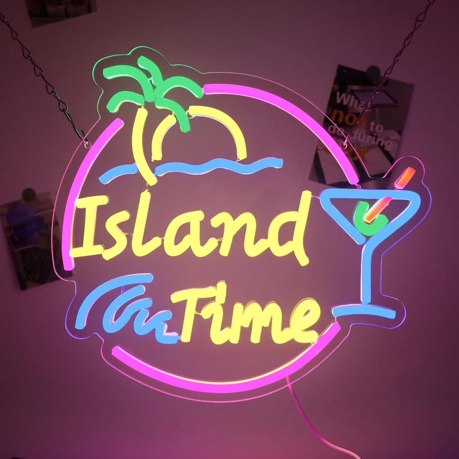 Island Time Neon Sign LED Ligh - огляд і ціна Neon Sign Party