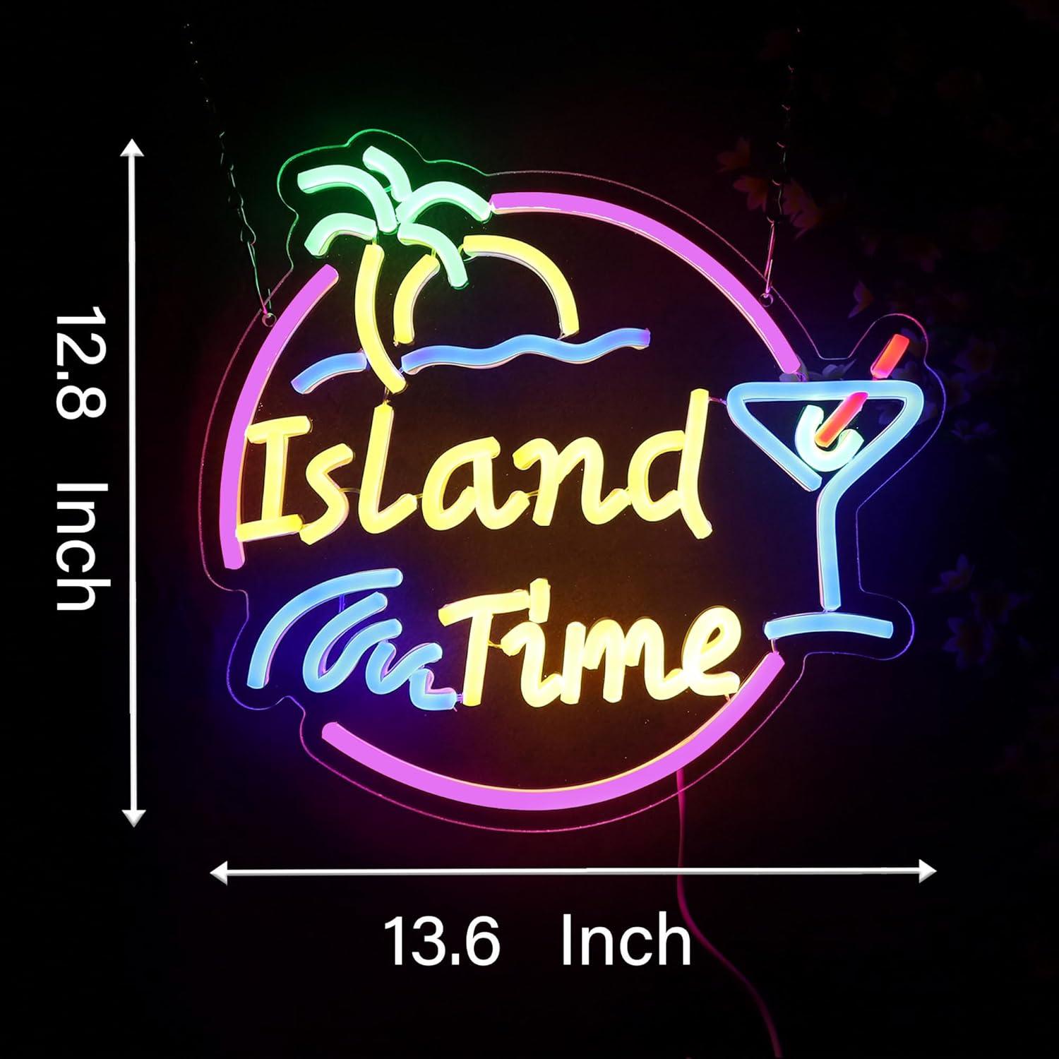 Island Time Neon Sign LED Ligh - огляд і ціна Neon Sign Party