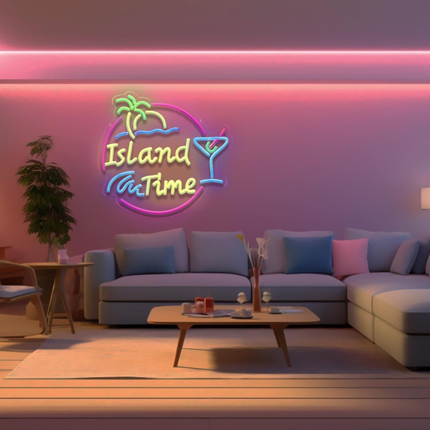 Island Time Neon Sign LED Ligh - огляд і ціна Neon Sign Party