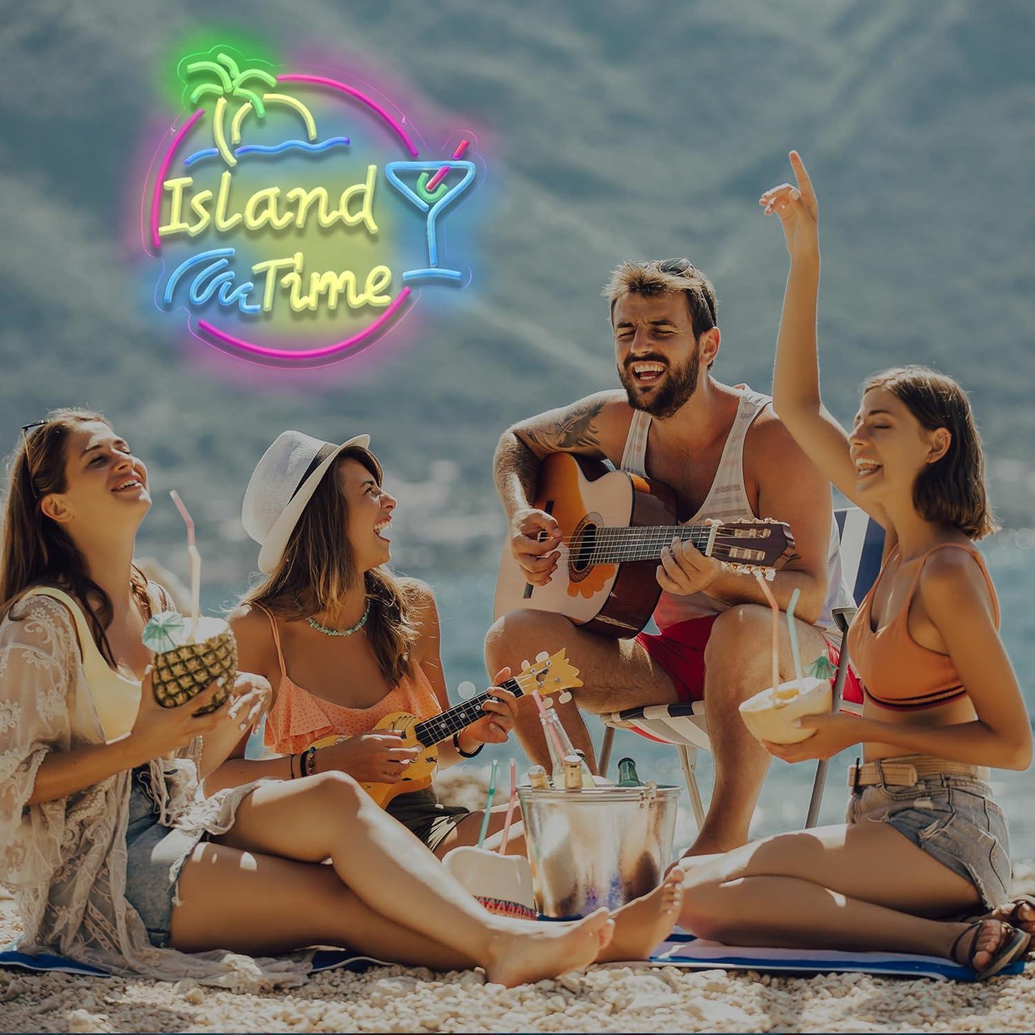 Island Time Neon Sign LED Ligh - огляд і ціна Neon Sign Party