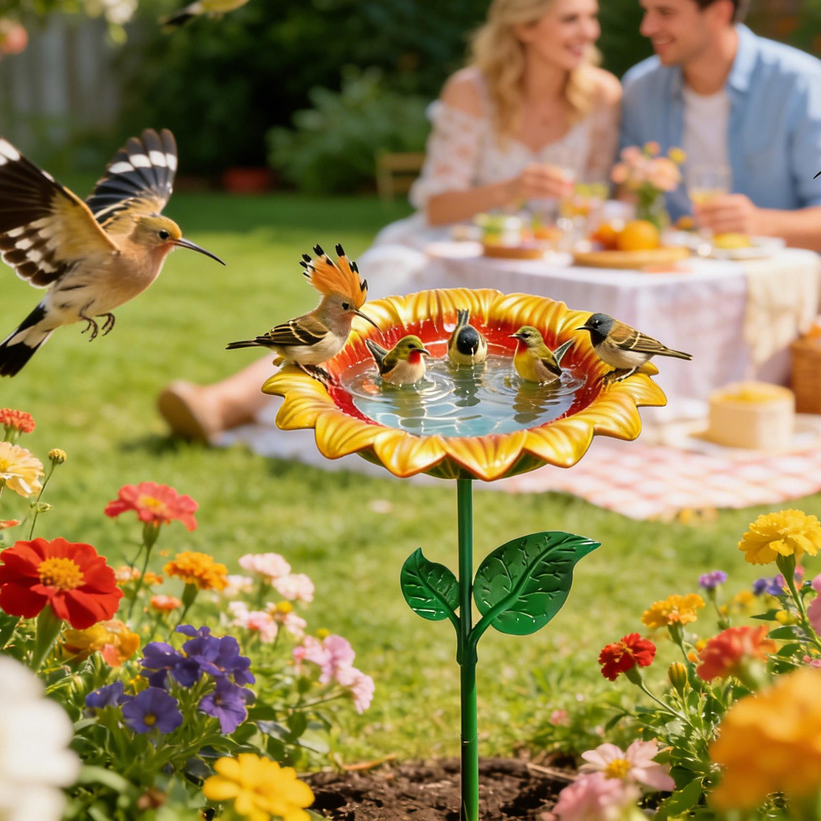 Outdoor Bird Bath Metal Sunflo - огляд і ціна Event Support