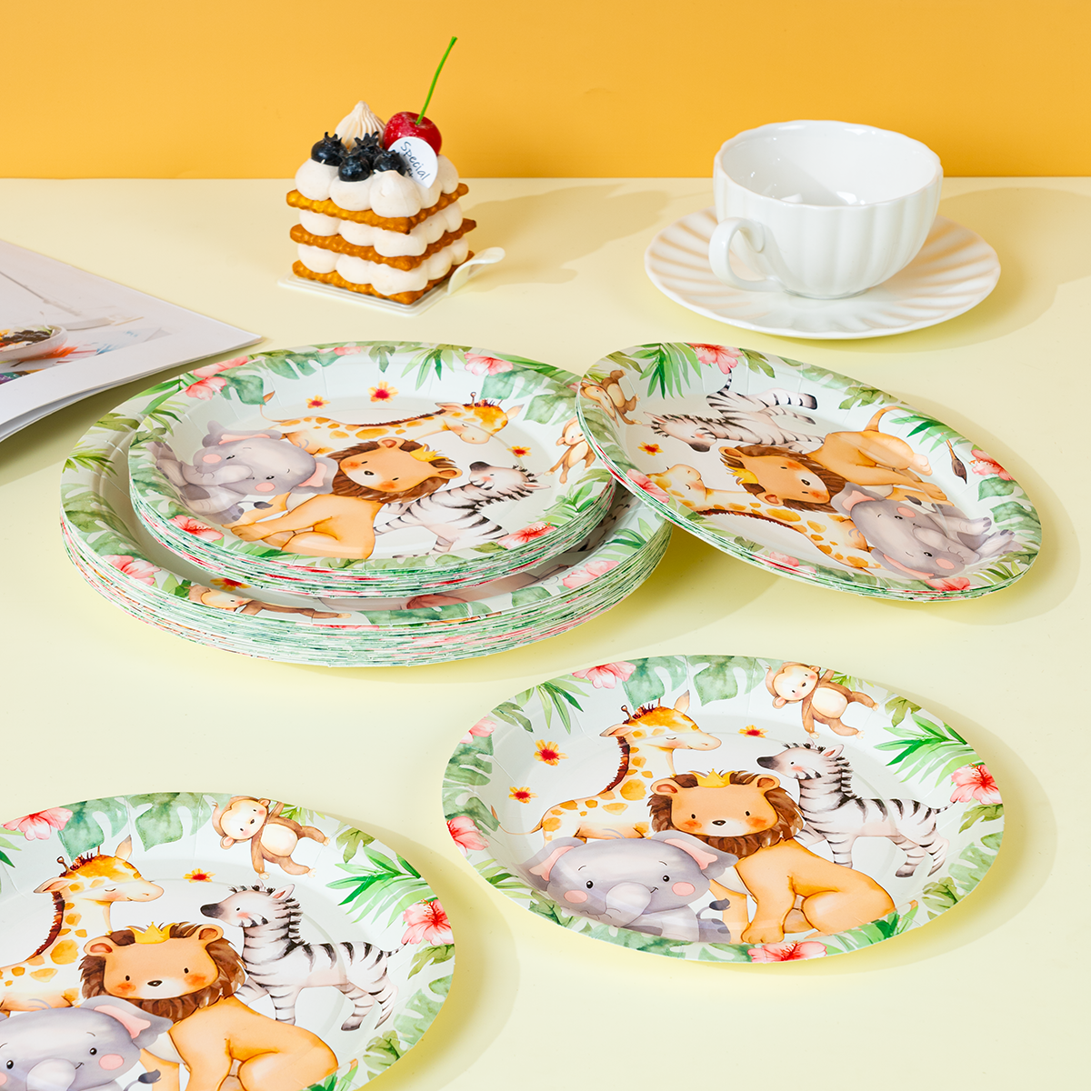 Jungle Safari Animal Paper Pla - огляд і ціна Event Supplies