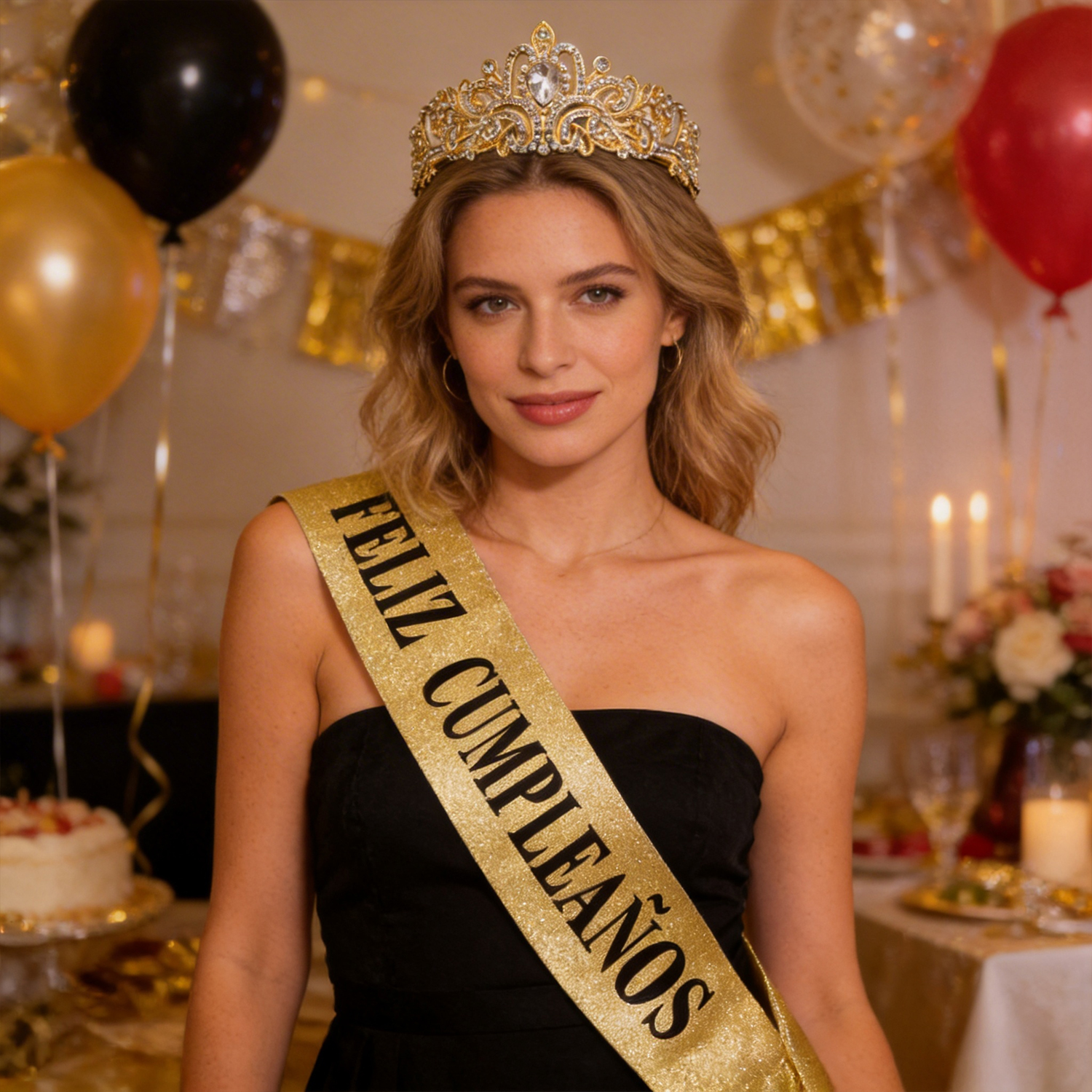 Gold Glitter Feliz Cumpleaños  - огляд і ціна Birthday Sash Glitter