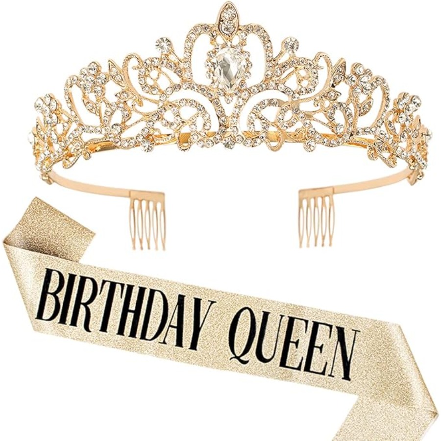 Birthday Queen Sash & Rhinesto - огляд і ціна Birthday Sash Glitter
