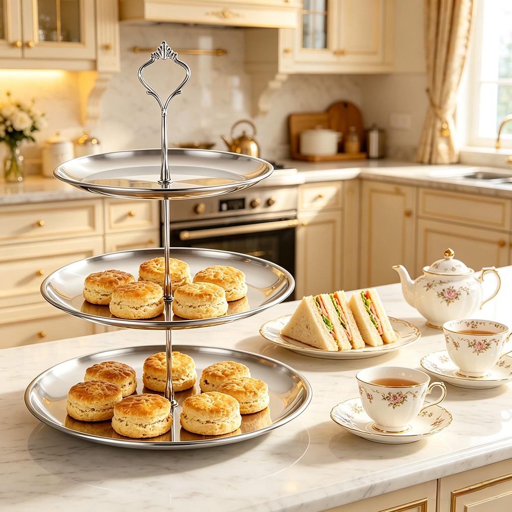 Luxury 3-Tier Gold Cake Stand  - огляд і ціна Cupcake Stand Tier