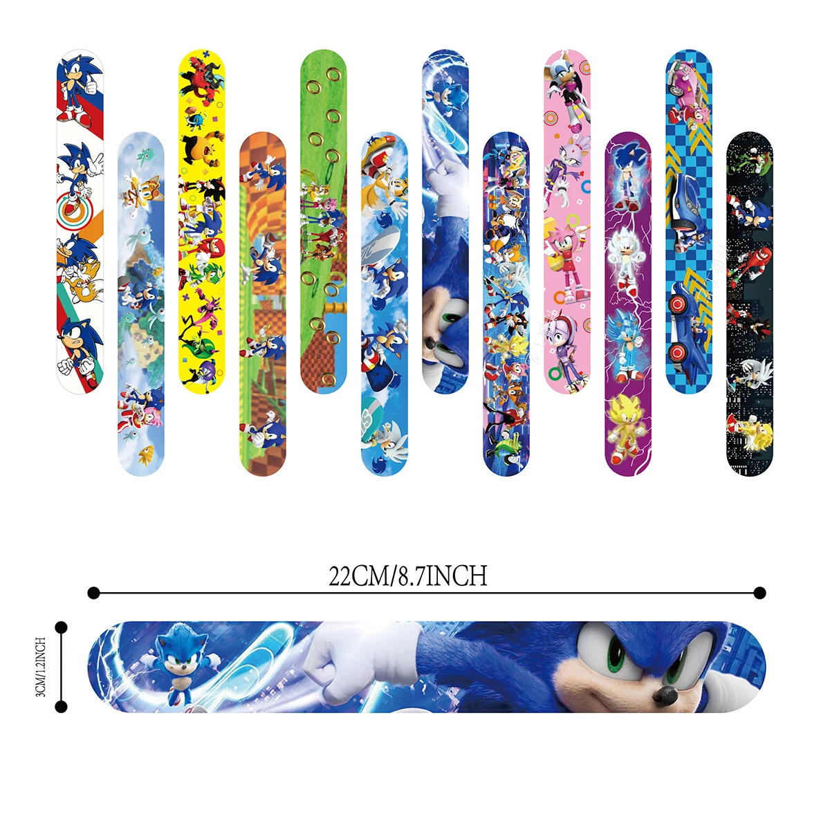 12/24/36pcs Sonic Slap Bracele - огляд і ціна Party Favor Bag