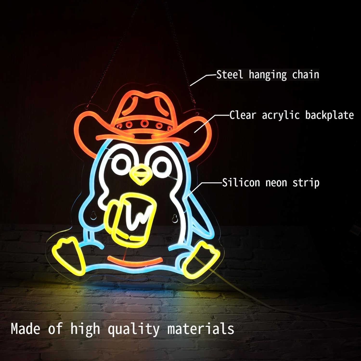Penguin Neon Sign USB Powered  - огляд і ціна Neon Sign Party