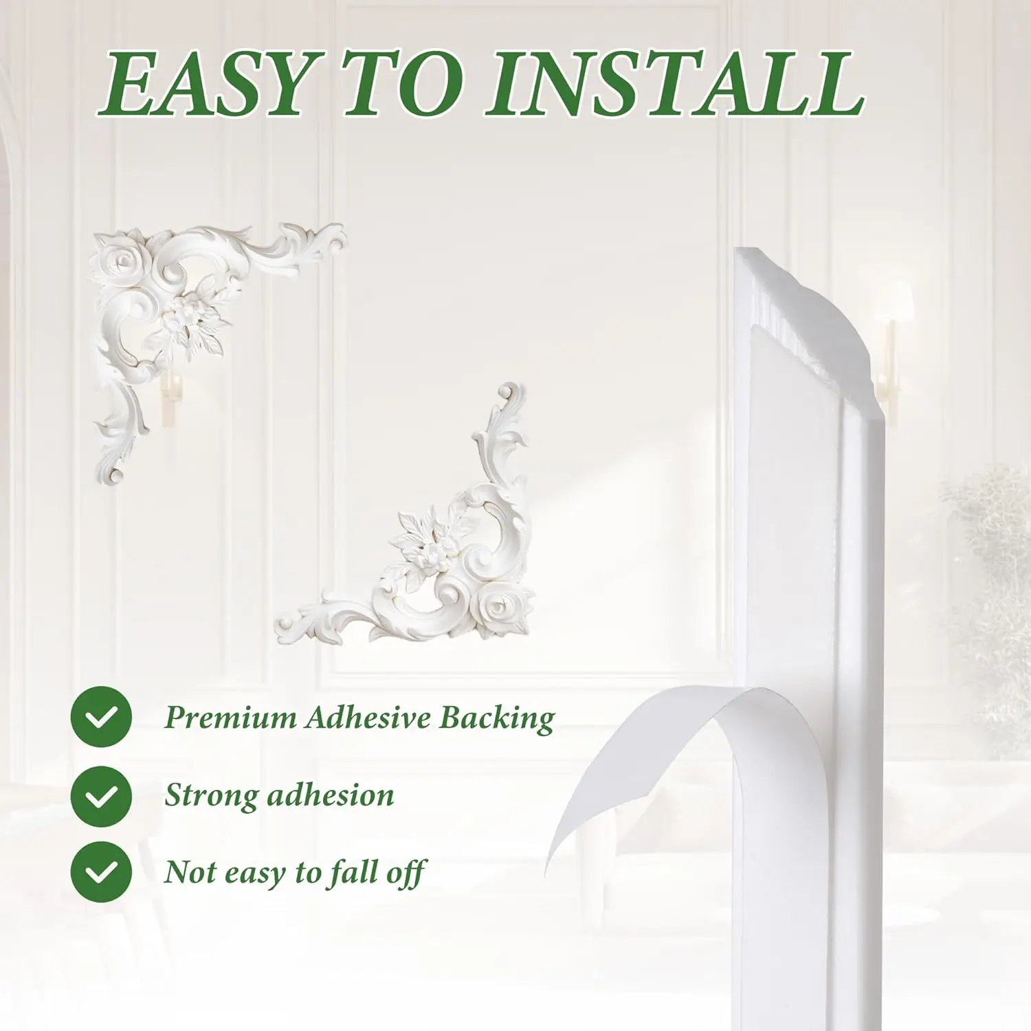 Peel And Stick Wall Molding Ki - огляд і ціна Flower Wall Panel