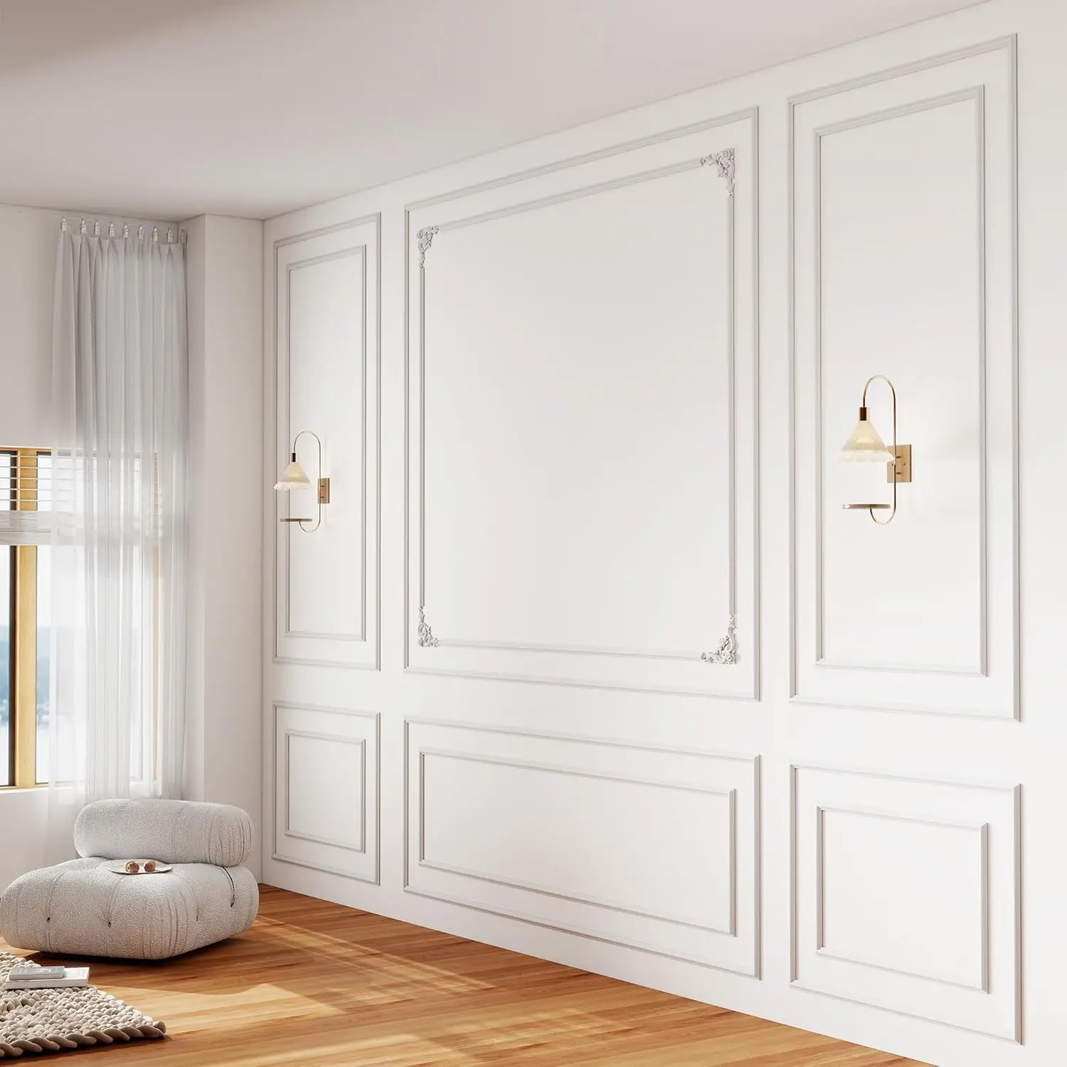 Peel And Stick Wall Molding Ki - огляд і ціна Flower Wall Panel