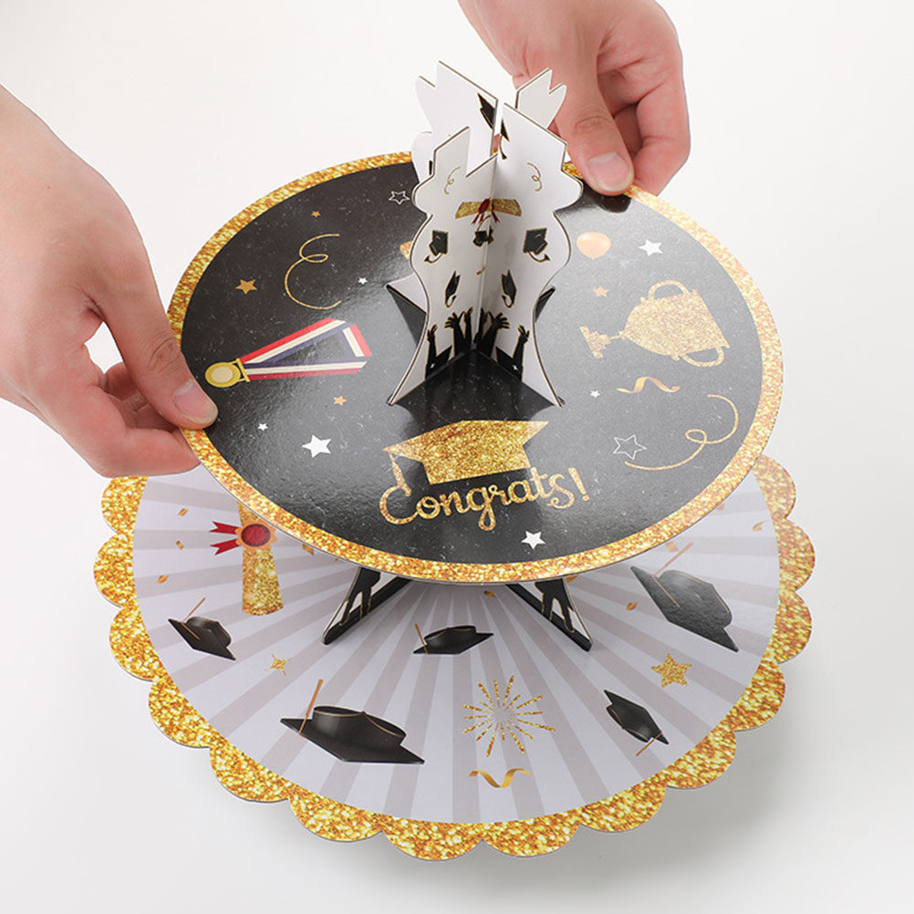 1Set 3-Tier Graduation Cupcake - огляд і ціна Cupcake Stand Tier