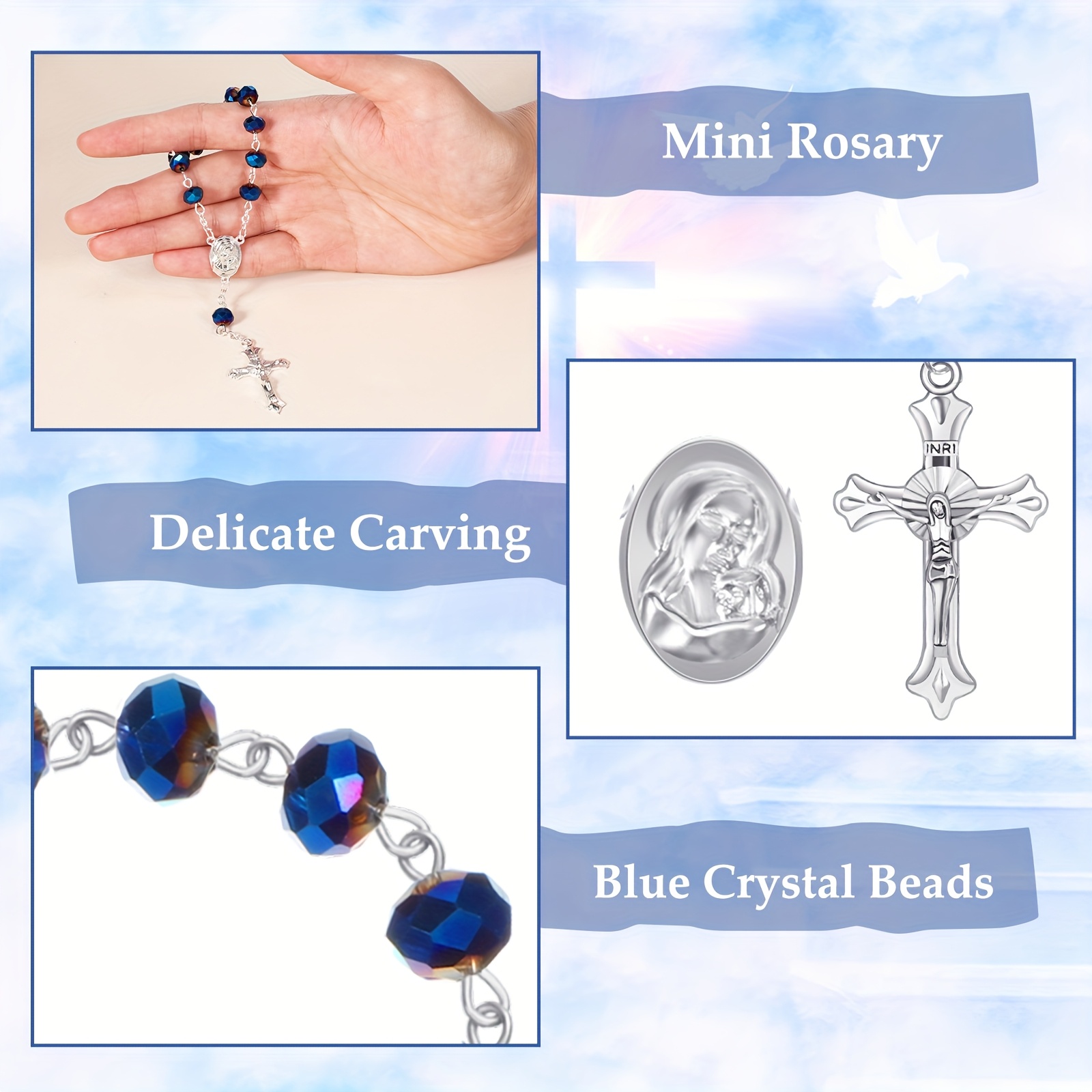 50 Sets Baptism Favors Rosary  - огляд і ціна Party Favor Bag