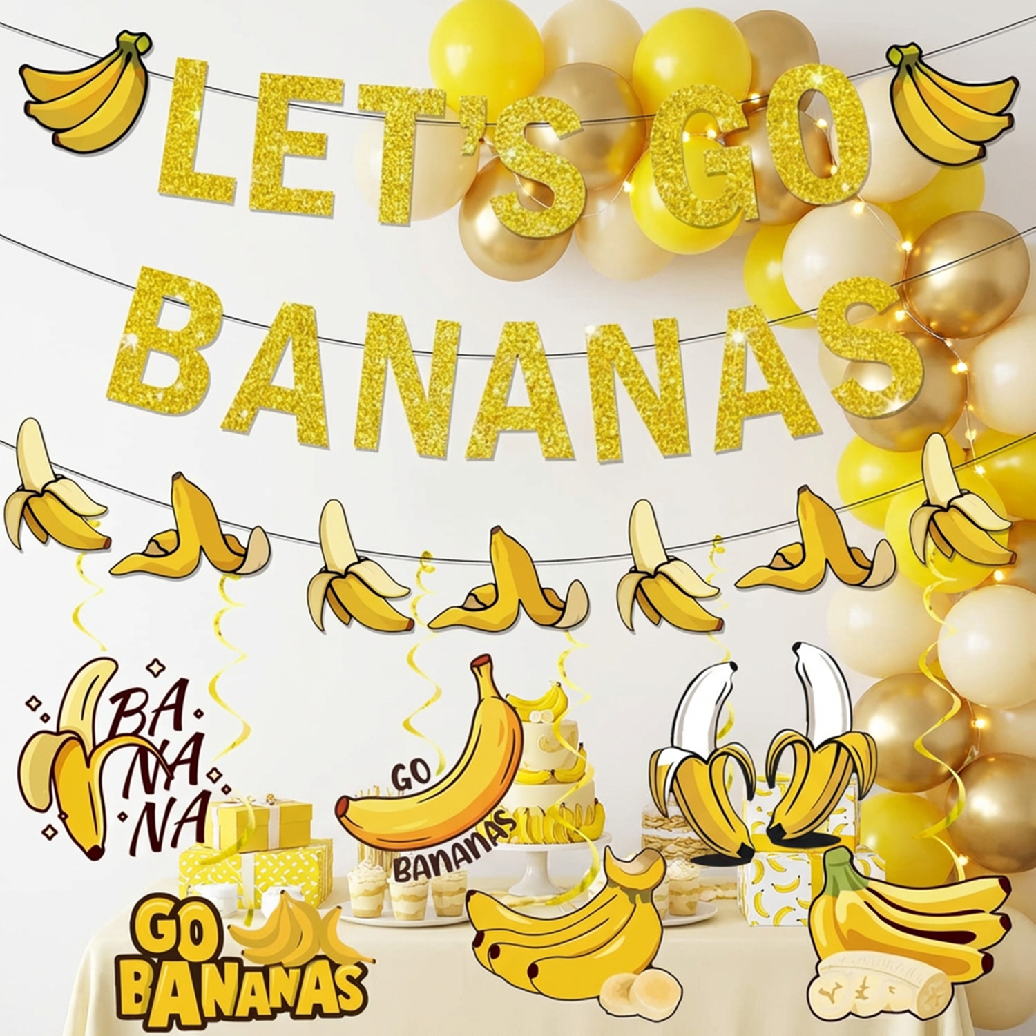Yellow Bananas Birthday Banner - огляд і ціна Let'S Party Event Supply