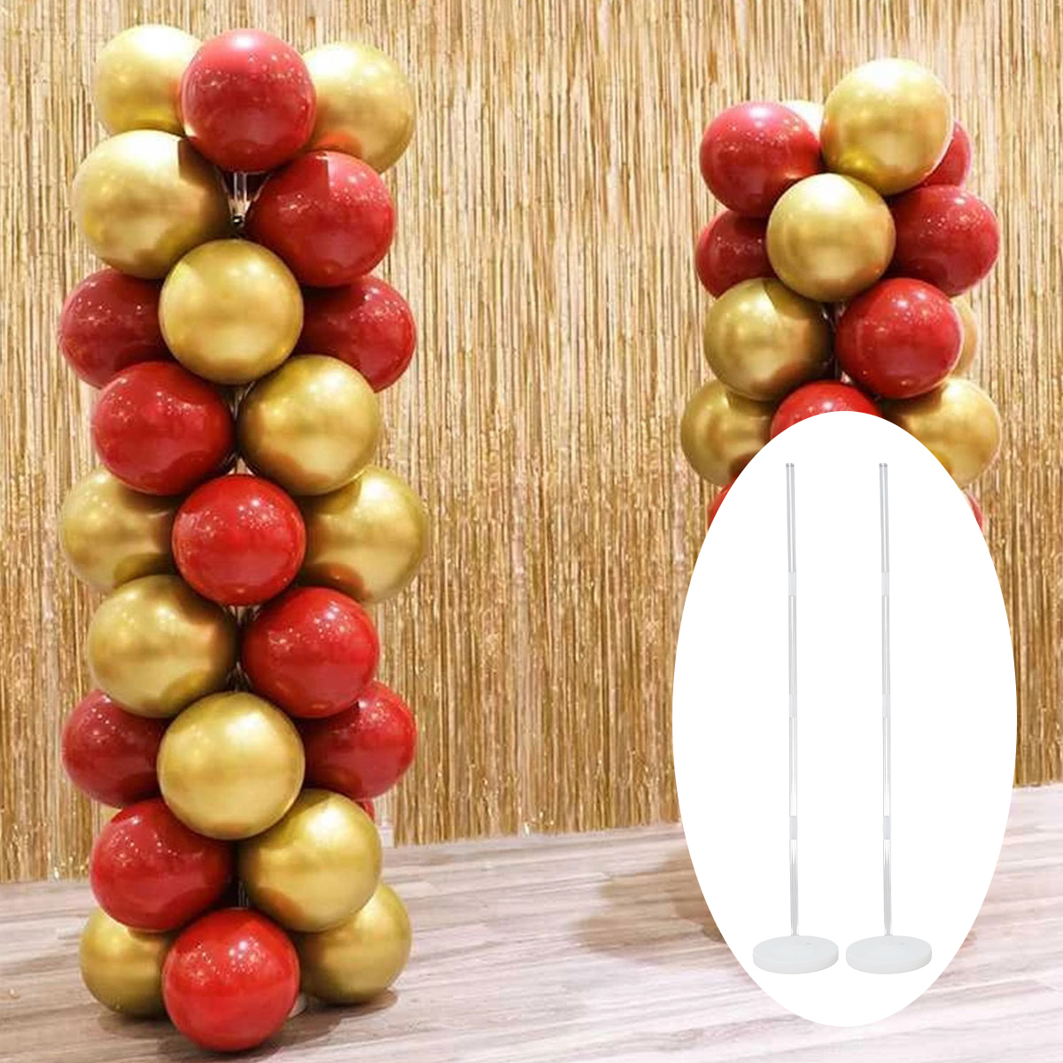 2Sets Balloon Column Stand Kit - огляд і ціна Balloon Arch Kit