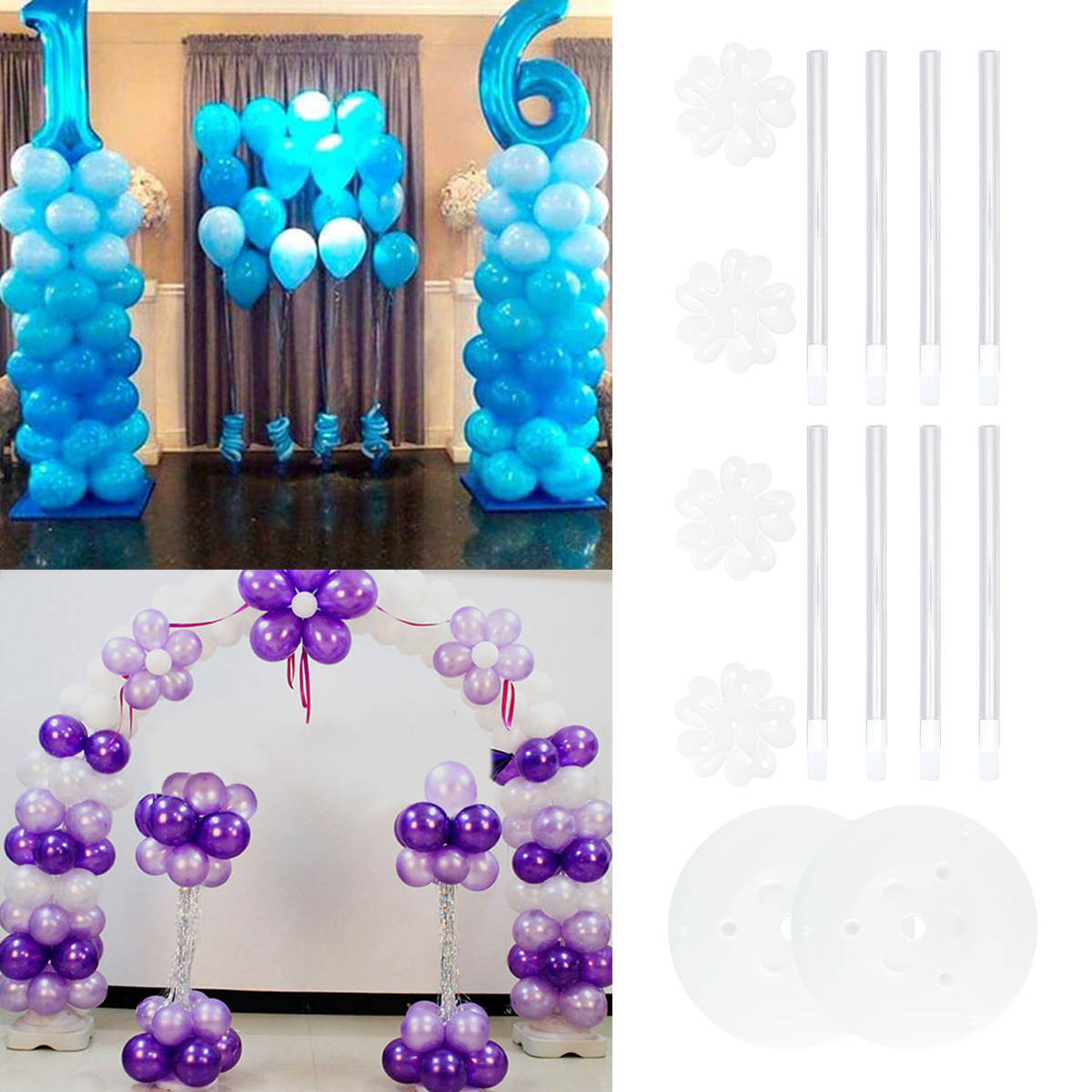2Sets Balloon Column Stand Kit - огляд і ціна Balloon Arch Kit