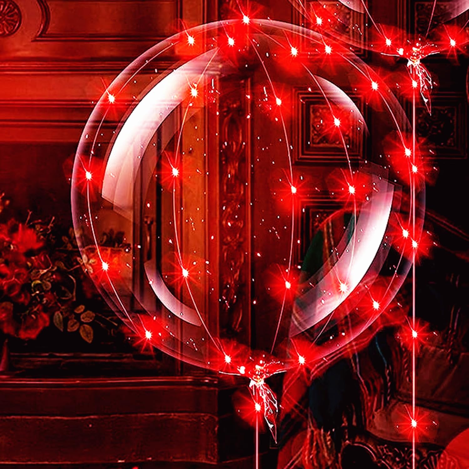 3 set Red Light Up Led Clear B - огляд і ціна Led Balloon Light