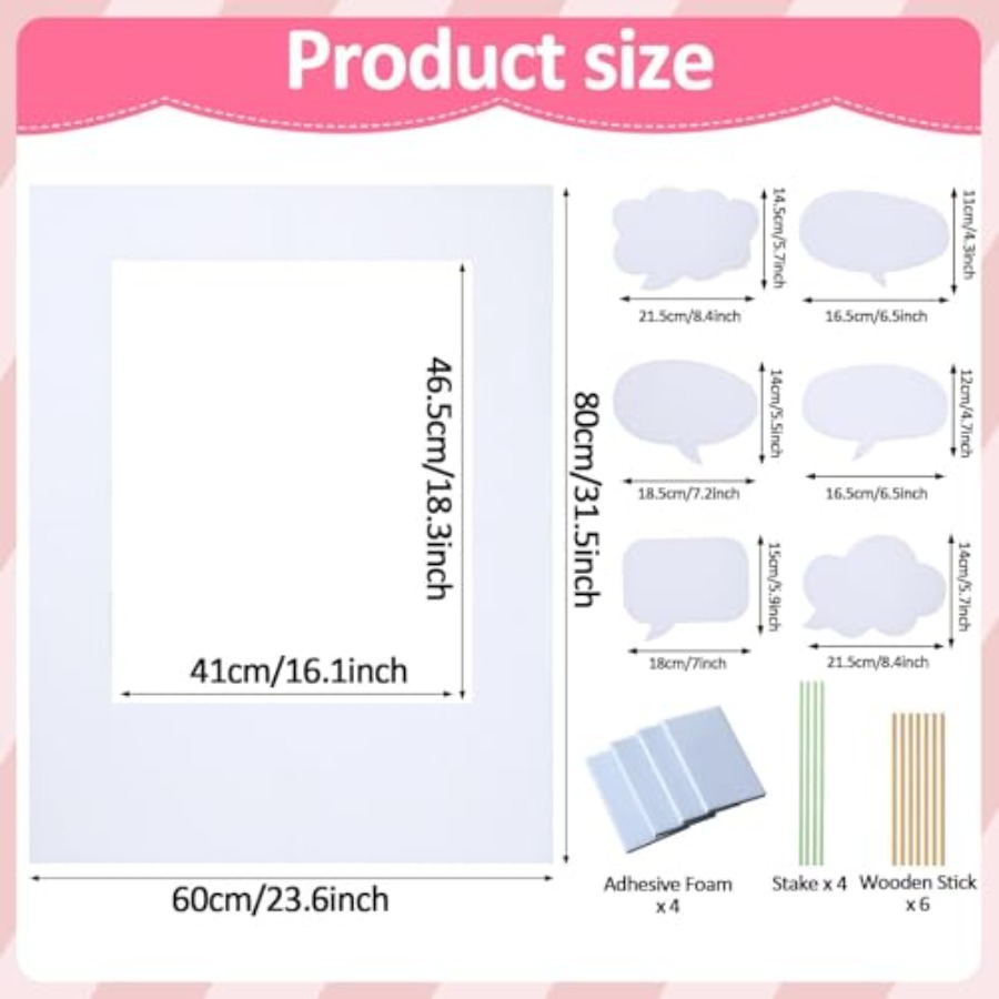 32 x 24 inch Blank Photo Booth - огляд і ціна Photo Booth Frame