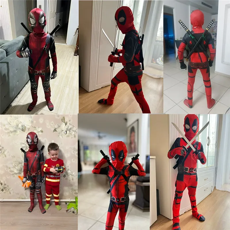 3-12Y Kids Deadpool Costume wi - огляд і ціна Party Favor Bag