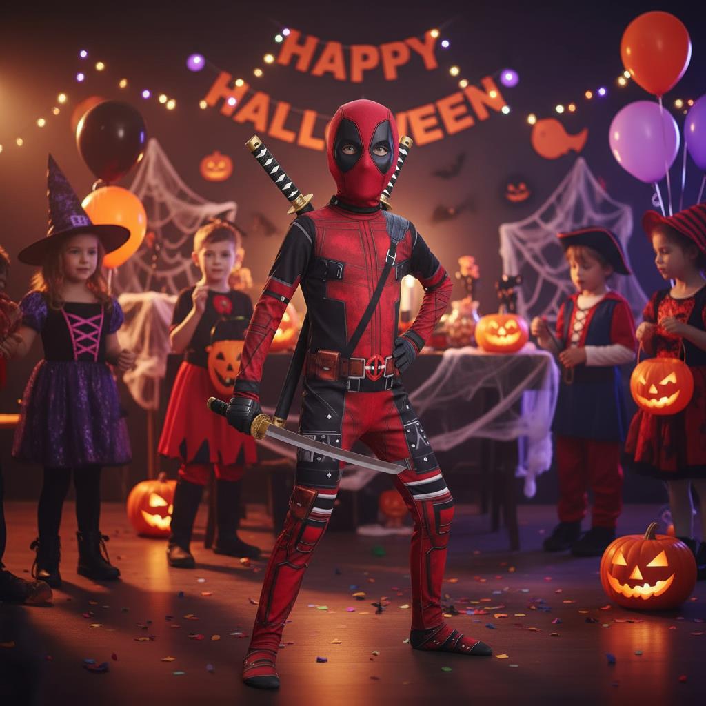 3-12Y Kids Deadpool Costume wi - огляд і ціна Party Favor Bag