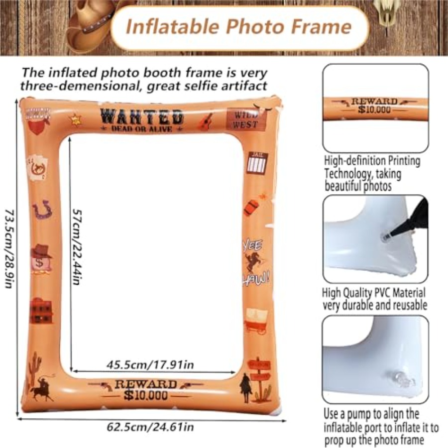 30PCS Western Cowboy Cowgirl P - огляд і ціна Photo Booth Frame