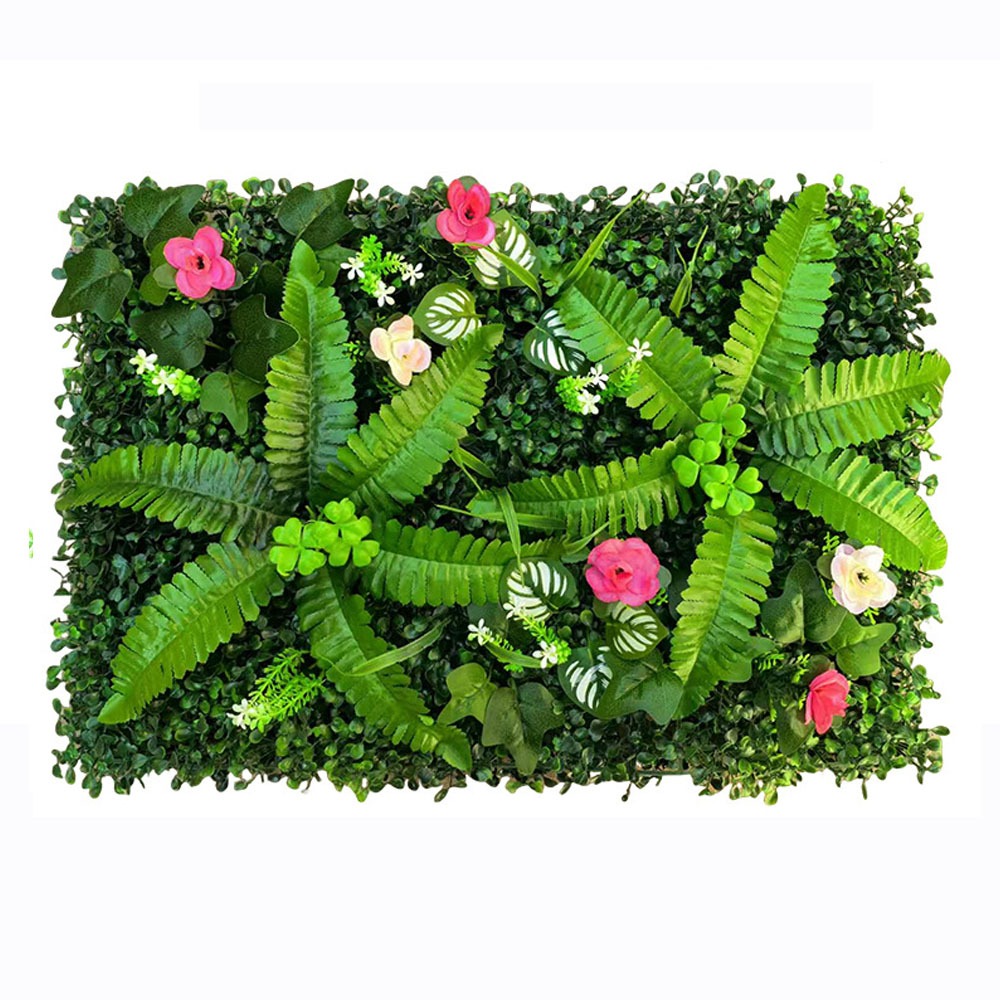 1PC Artificial Simulation Gree - огляд і ціна Flower Wall Panel