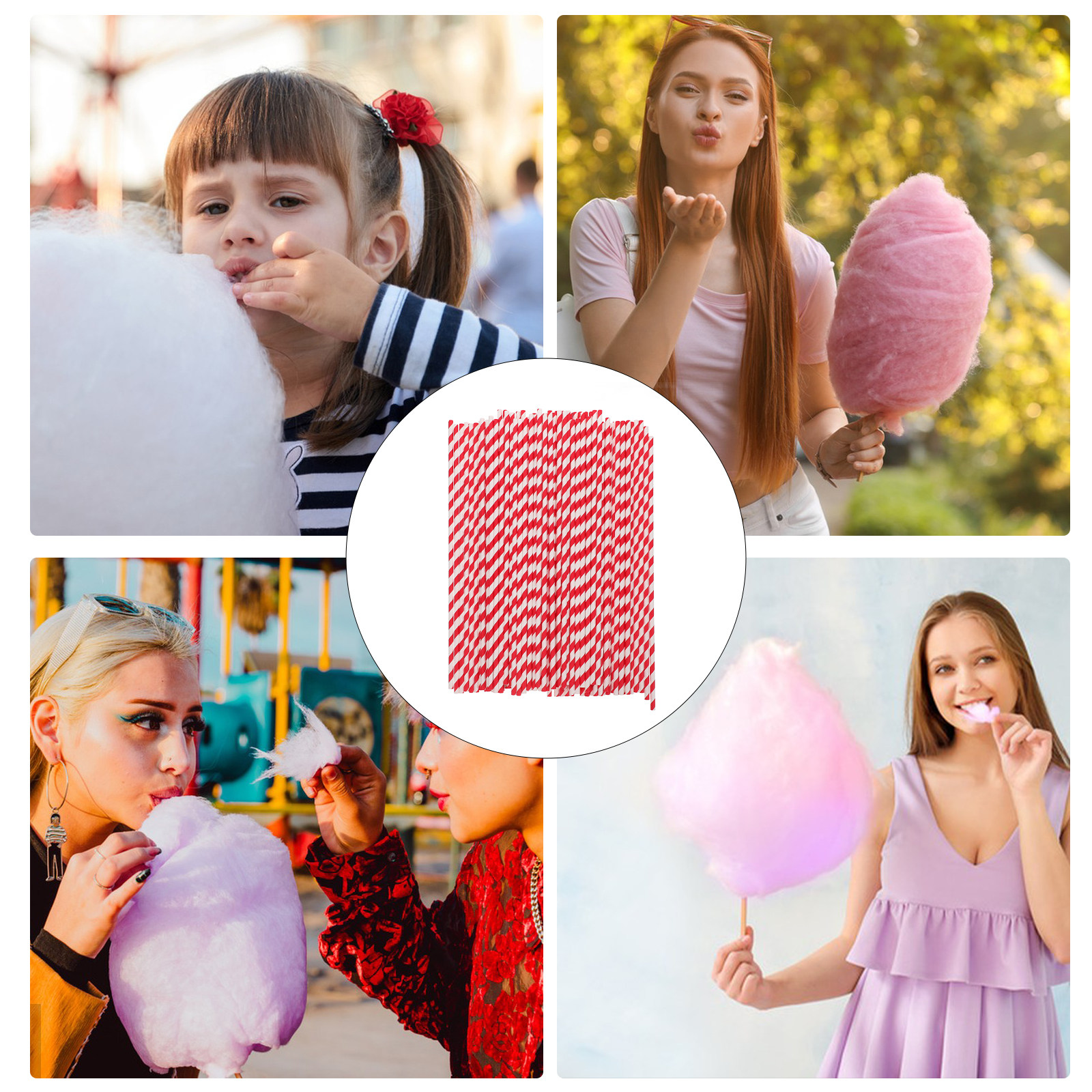 100 Pcs Cotton Candy Cone for  - огляд і ціна Cotton Candy Cone