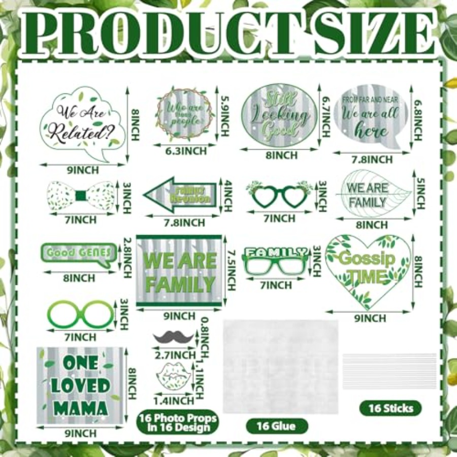 49 Pcs Green Family Tree Photo - огляд і ціна Photo Booth Frame
