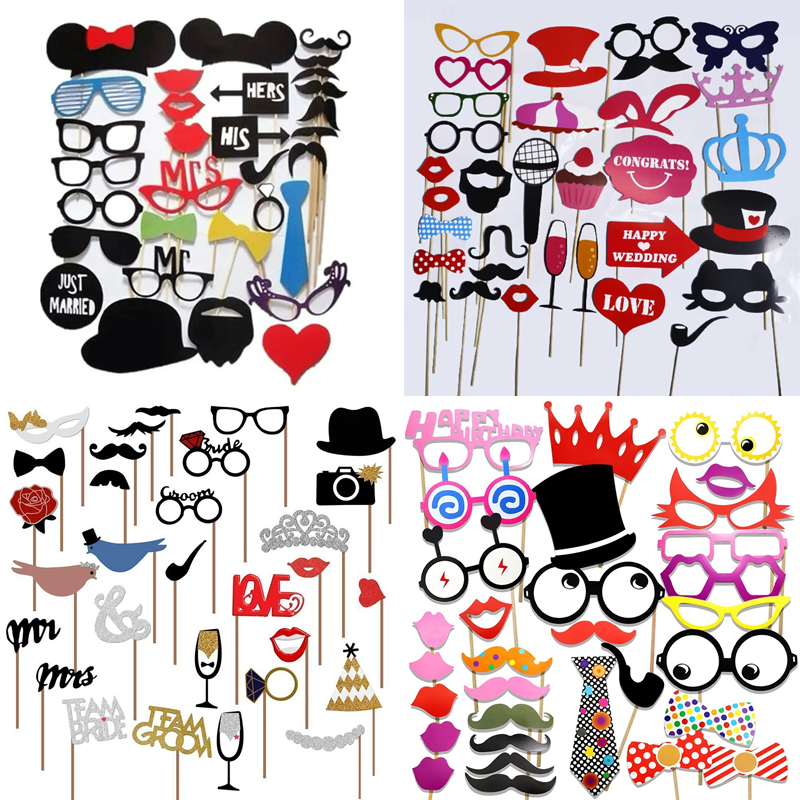 31PCS/set  Fun Wedding Decorat - огляд і ціна Photo Booth Frame