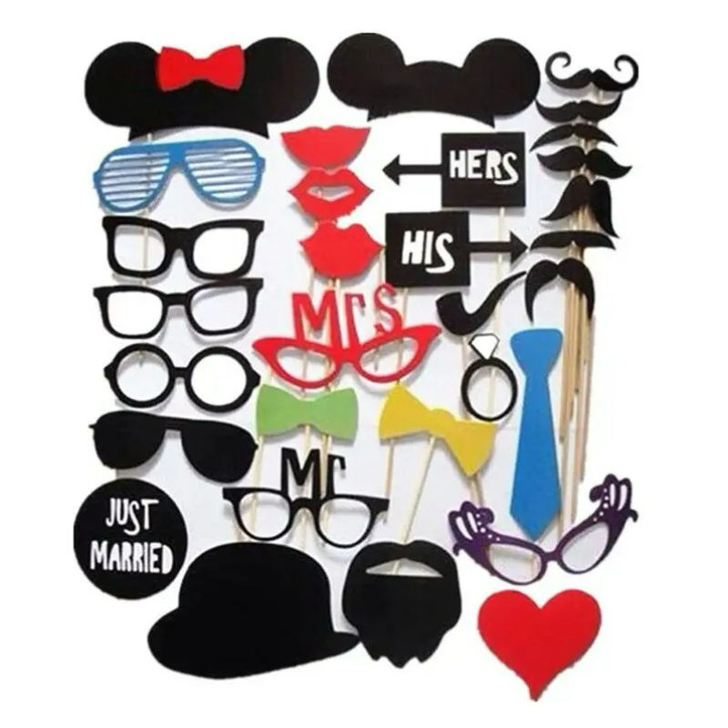 31PCS/set  Fun Wedding Decorat - огляд і ціна Photo Booth Frame