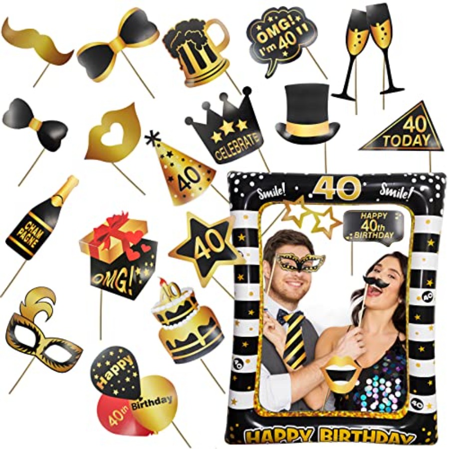 40th Birthday Photo Booth Prop - огляд і ціна Photo Booth Frame