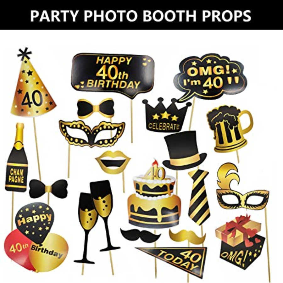 40th Birthday Photo Booth Prop - огляд і ціна Photo Booth Frame