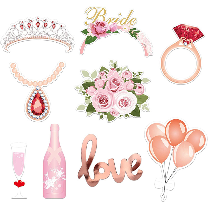 23pcs Team Bride to Be Paper P - огляд і ціна Photo Booth Frame