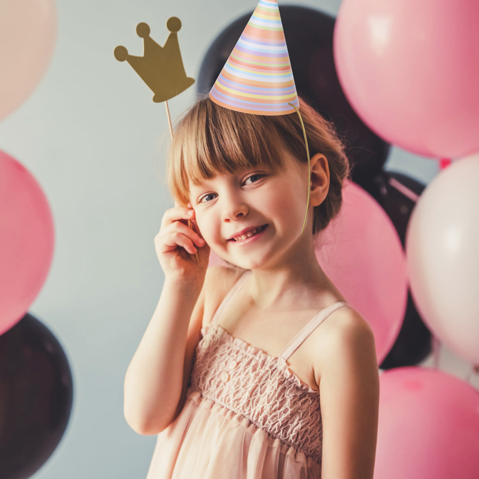 16Pcs Colorful Birthday Party  - огляд і ціна Party Hat Cone