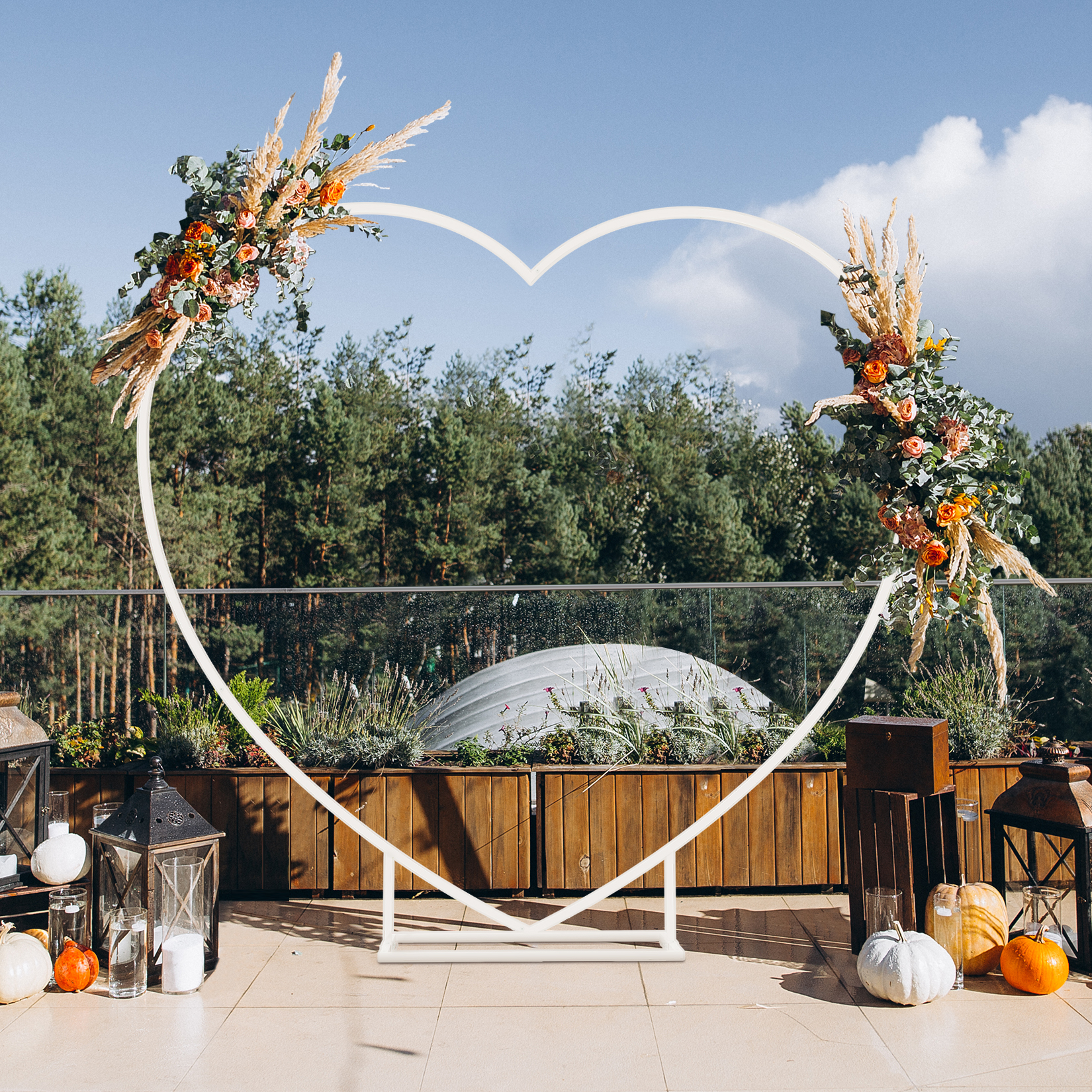 Heart Shaped White Metal Ballo - огляд і ціна Balloon Arch Kit