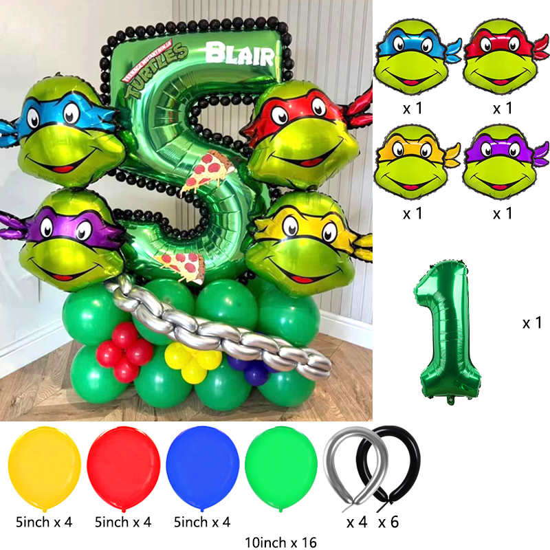 Ninja Turtles Themed Balloon A - огляд і ціна Balloon Arch Kit