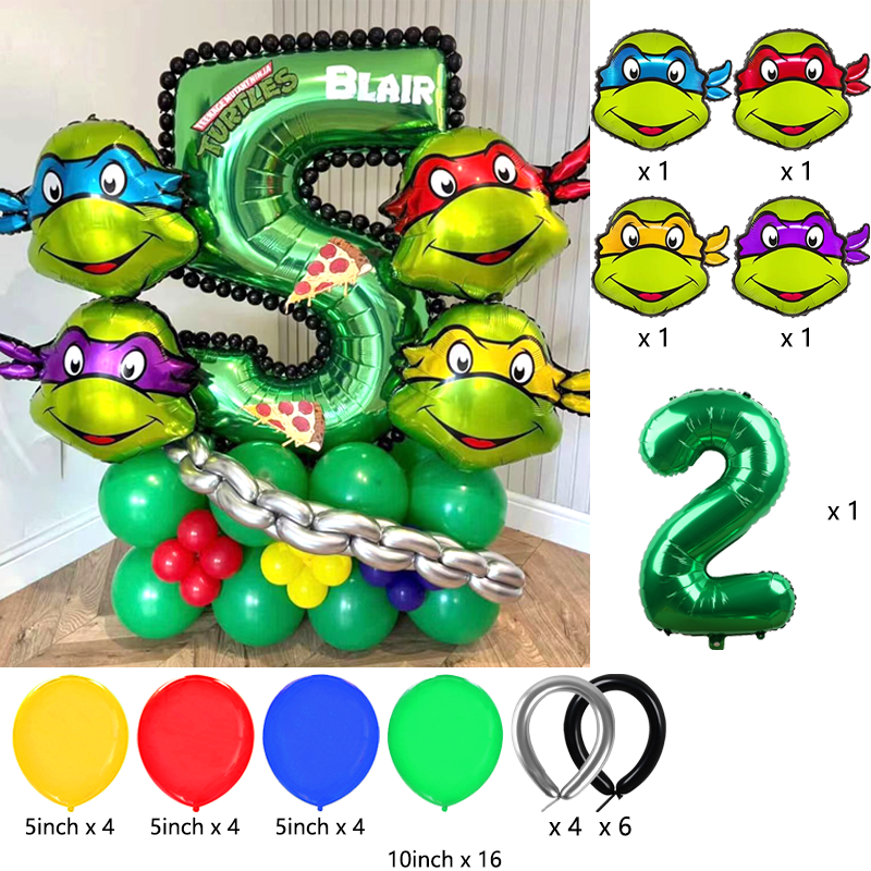 Ninja Turtles Themed Balloon A - огляд і ціна Balloon Arch Kit