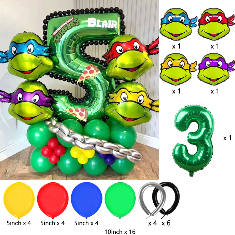 Ninja Turtles Themed Balloon A - огляд і ціна Balloon Arch Kit