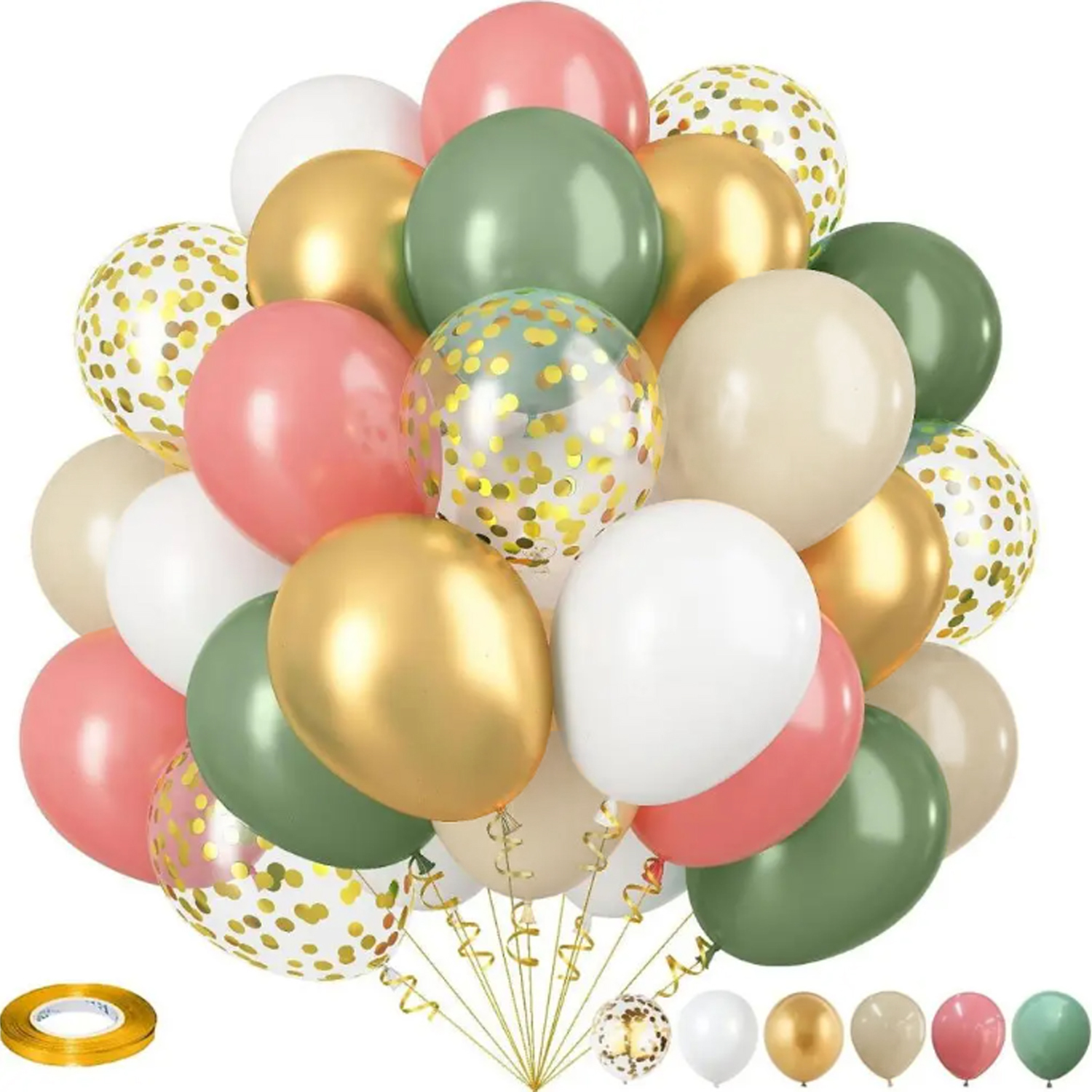 35pcs Pink, Green, and Purple  - огляд і ціна Balloon Arch Kit