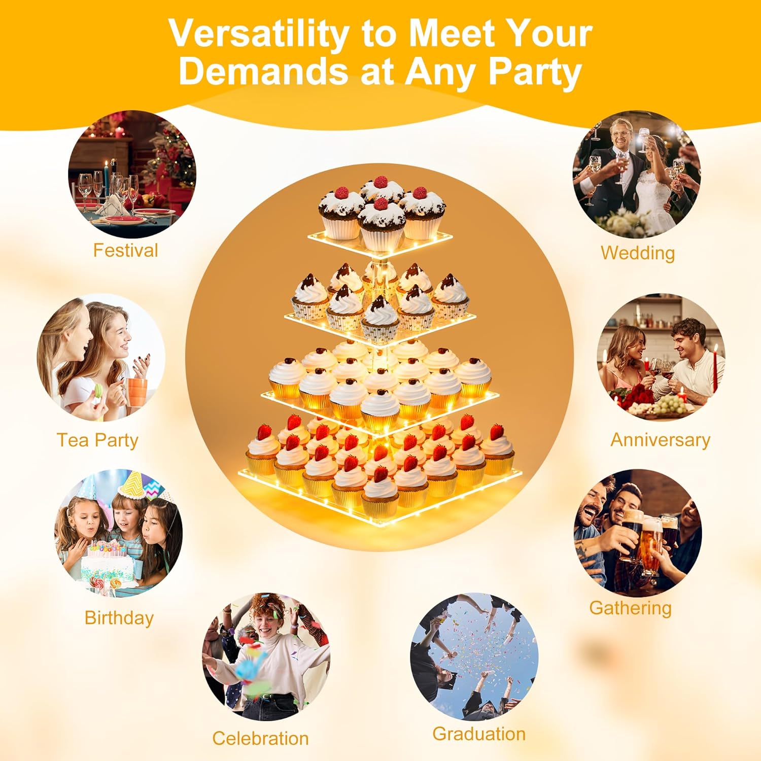 Homiva Store YestBuy Cupcake S - огляд і ціна Cupcake Stand Tier